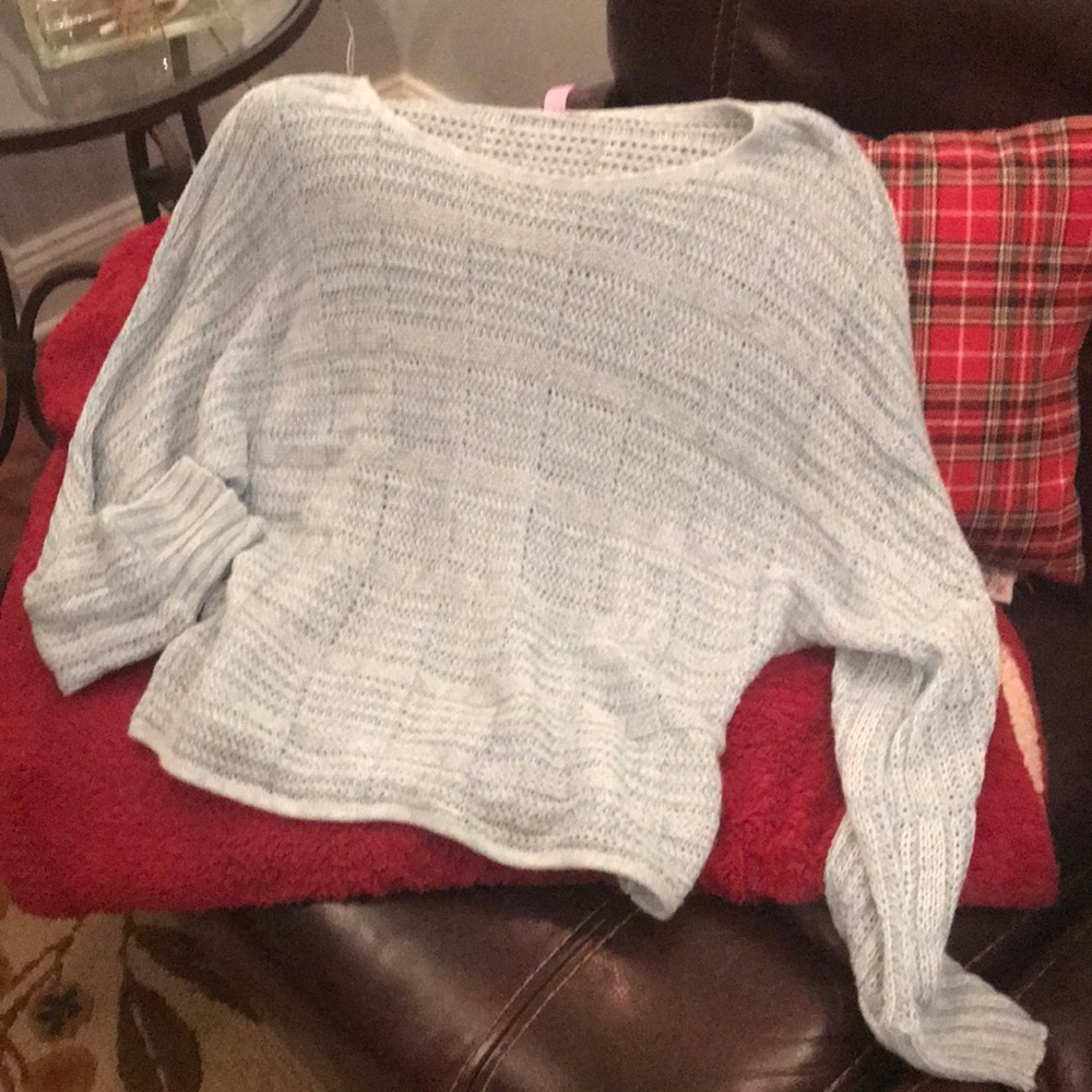 Light blue light sweater